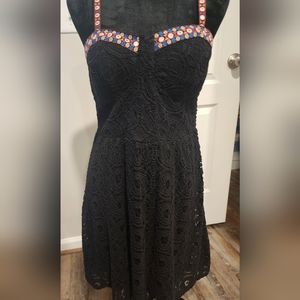 Black lace dress